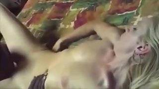 Horny blonde fulfills her cuckold fantasies